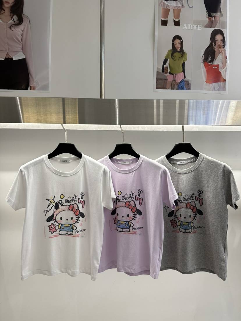 ARTE STUDIO/ATTENTION EDITORIAL韓國直郵實拍女士新款26夏季T恤ARTE StudioT恤