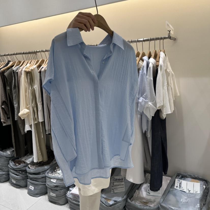 BLUEI-D/N SHARP韓國直郵女士新品熱賣時尚襯衫蕾絲衫Blue i-d/N SHARP襯衫/蕾絲衫