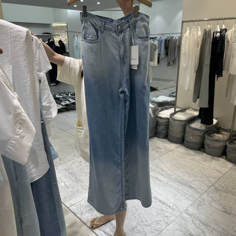 BLUEI-D/N SHARP韓國代購女裝新品26春夏26夏季牛仔褲Blue i-d/N SHARP牛仔褲