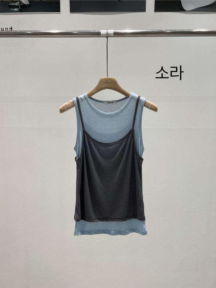 UNBOUND東大門實拍韓國女裝新品職業26春夏吊帶背心天絲無袖UNBOUND吊帶/背心