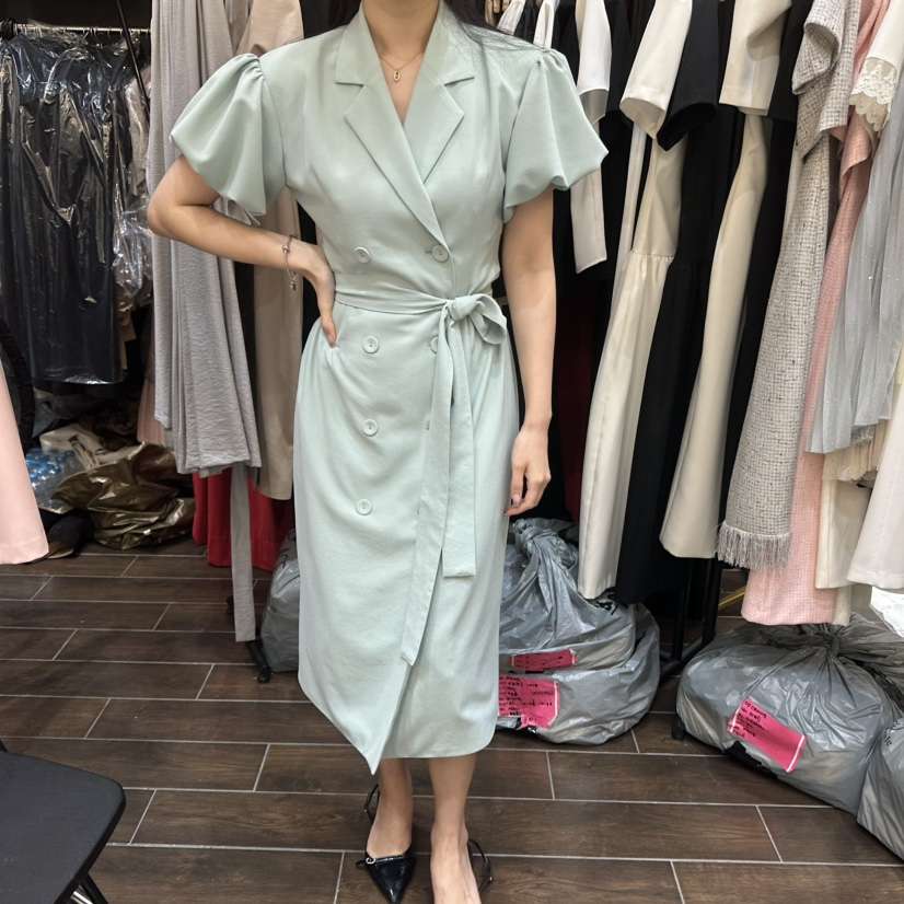 HERISH韓國代購女裝新品時尚職業熱賣人氣推薦連衣裙含腰帶Haute-Herish-Q連衣裙