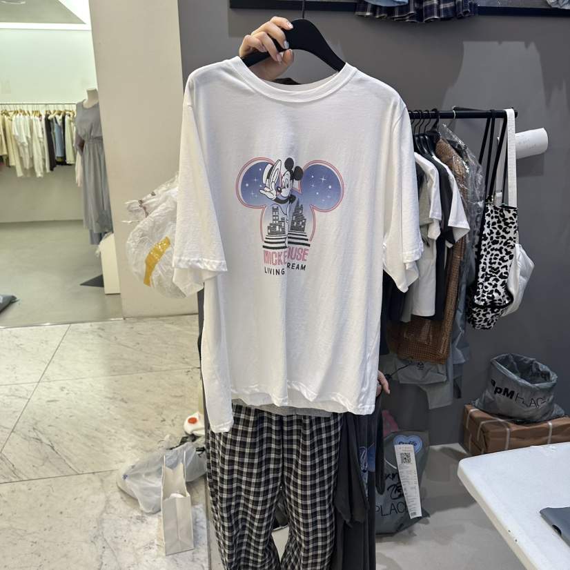 CREDITO韓國東大門直郵女士新品26春夏26夏季時尚休閑T恤CREDITOT恤