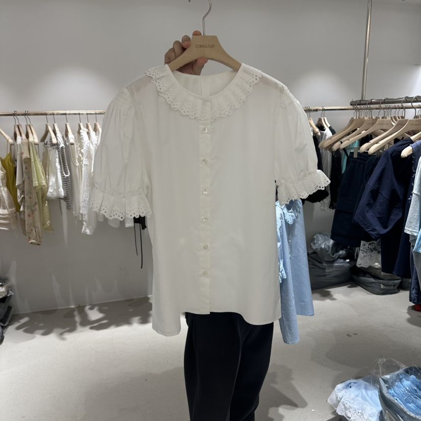 CONNAUGHT/DAILYJUD韓國東大門直郵女裝新品人氣襯衫蕾絲衫腰帶CONNAUGHT/DAILYJUD襯衫/蕾絲衫