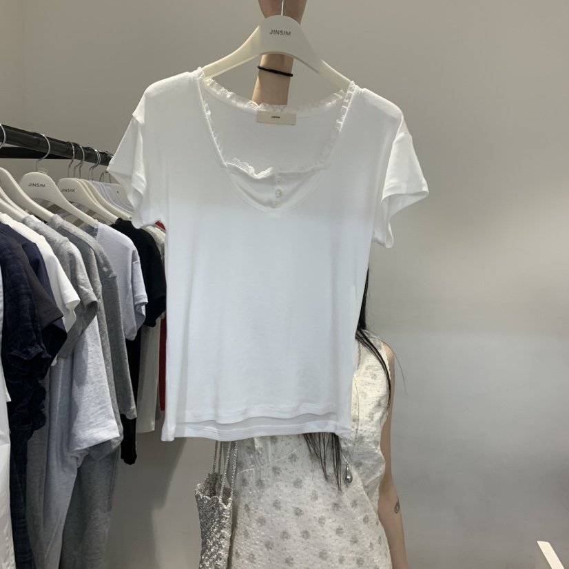 JINSIM東大門實拍韓國女士新品26夏季推薦時尚職業26春夏T恤JINSIMT恤
