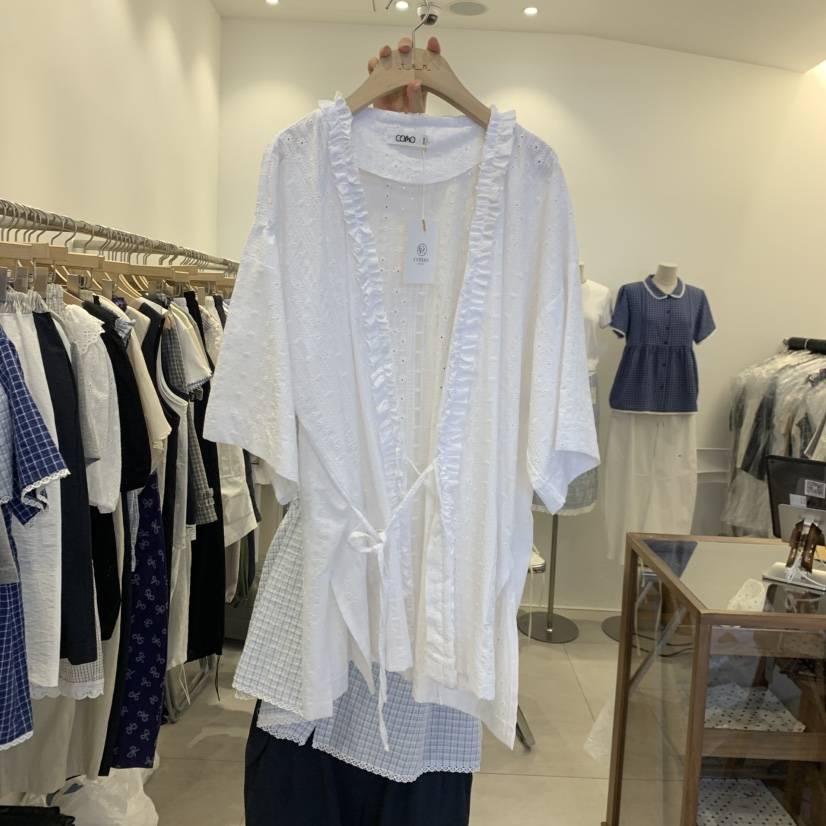 TAN&amp;COMO韓國直郵實拍女士新款熱賣時尚職業襯衫蕾絲衫tan-COMO襯衫/蕾絲衫