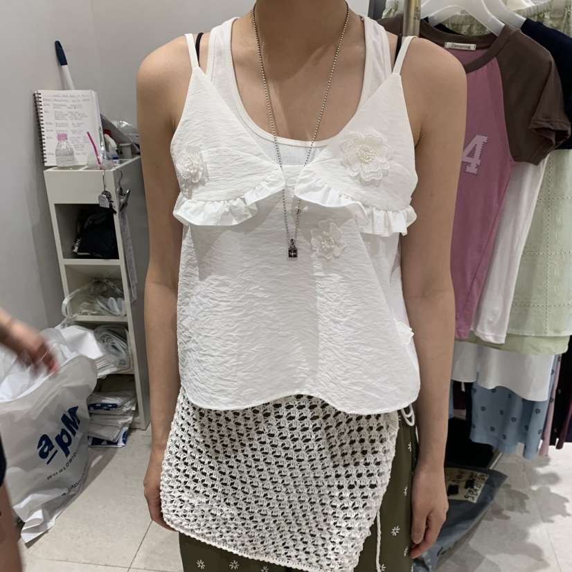 TEMPTING韓國東大門直郵女士新款26夏季推薦職業吊帶背心TEMPTING吊帶/背心