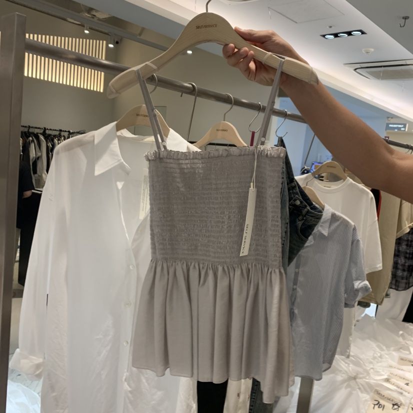 SELF SERVICE東大門實拍韓國女士新品26春夏人氣吊帶背心SELF SERVICE吊帶/背心