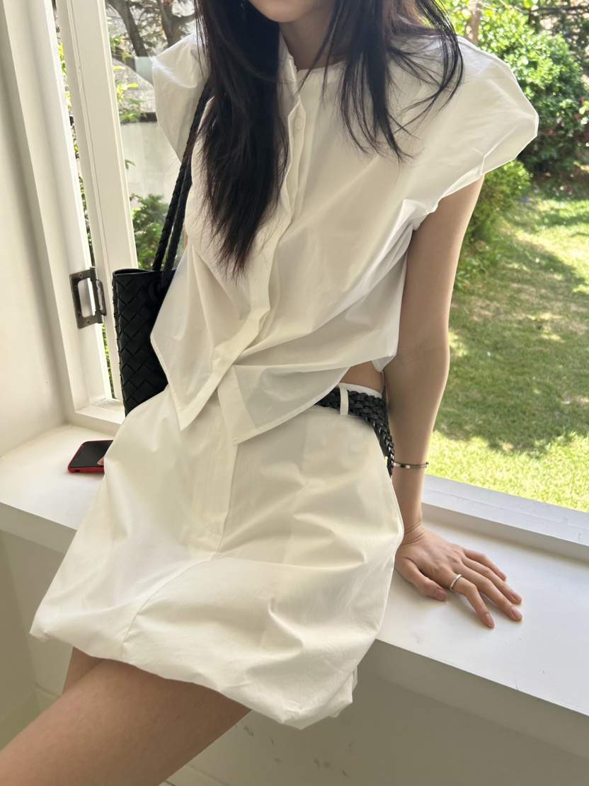 ME MO東大門實拍韓國女裝新品人氣休閑熱賣職業襯衫蕾絲衫ME MO襯衫/蕾絲衫