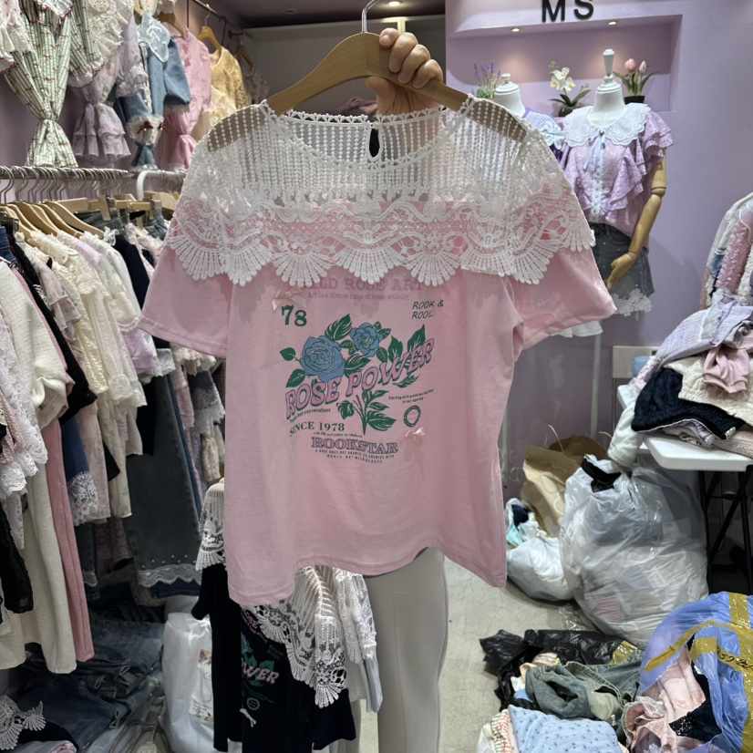 MS韓國直郵女裝新品職業人氣推薦26夏季熱賣26春夏休閑T恤MST恤