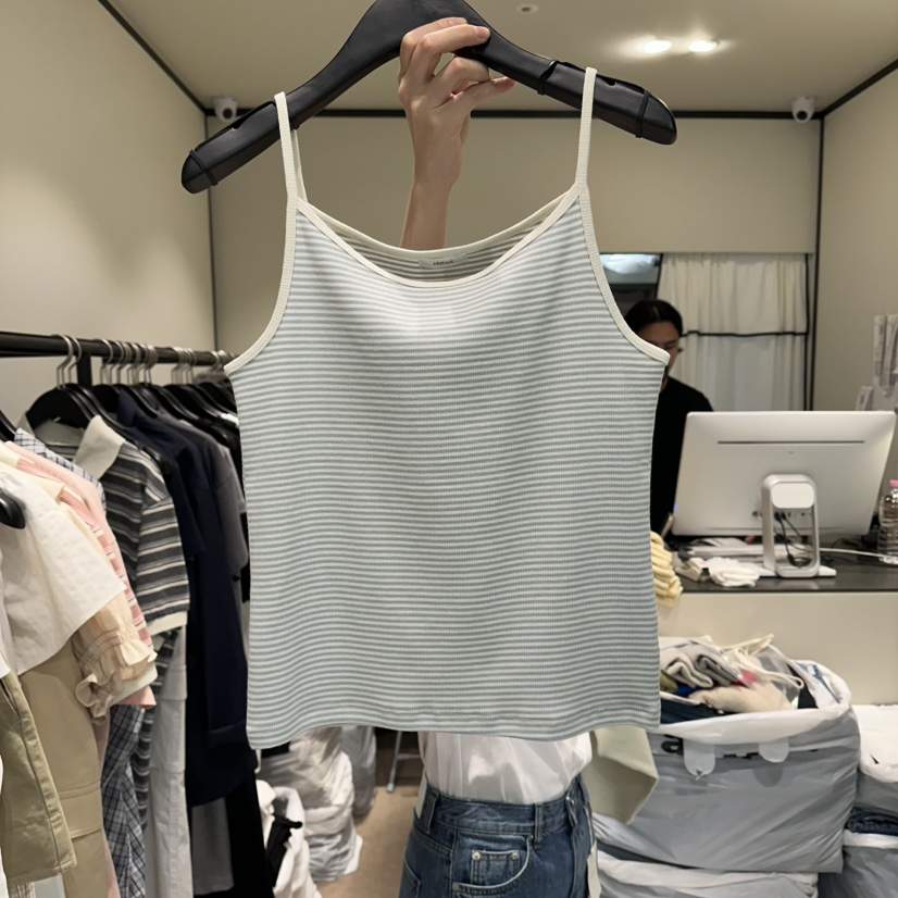 RE STOCK韓國代購女士新款26夏季推薦職業人氣時尚吊帶背心RE STOCK吊帶/背心