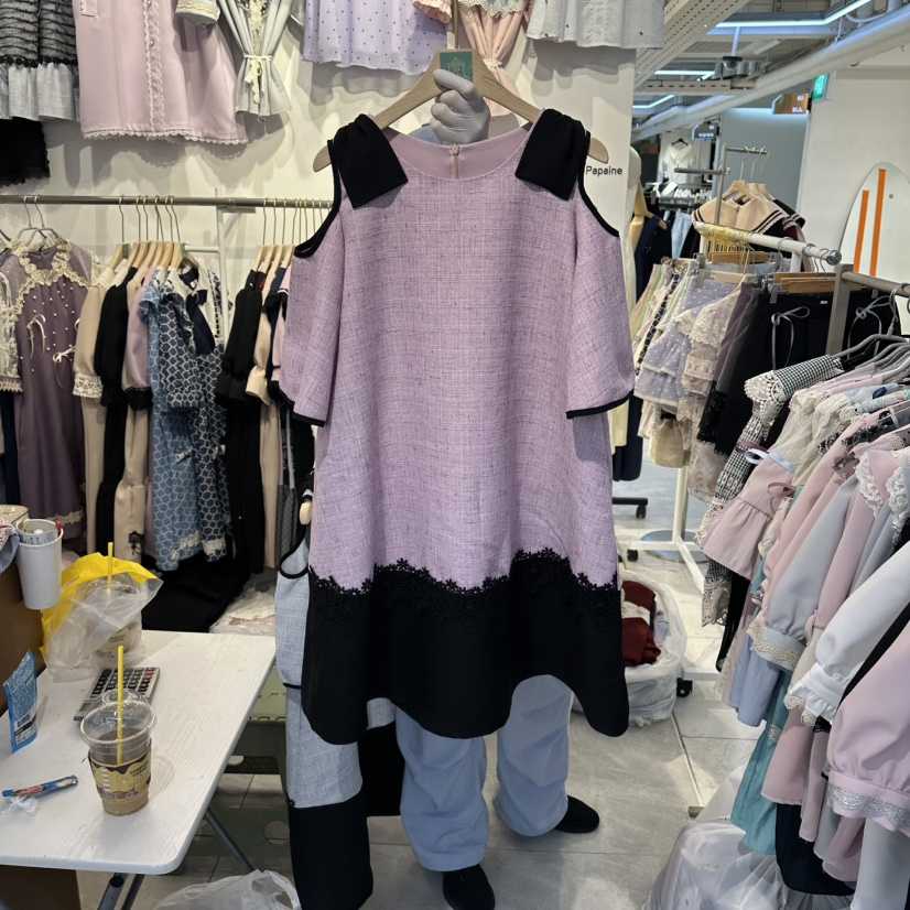 PAPA韓國直郵實拍女裝新款熱賣休閑人氣時尚26春夏連衣裙Papaine/HALMADE連衣裙