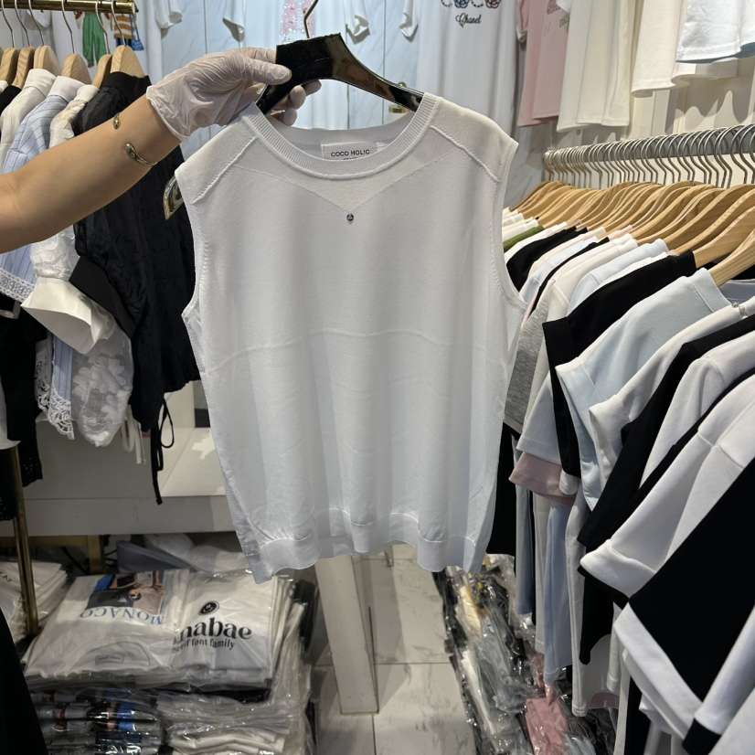 COCO HOLIC韓國直郵女士新品時尚熱賣26春夏休閑吊帶背心COCO HOLIC吊帶/背心