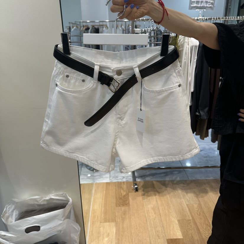 ZIPPER/STEADY韓國直郵實拍女士新品推薦26春夏短褲不含腰帶ZIPPER/STEADY短褲