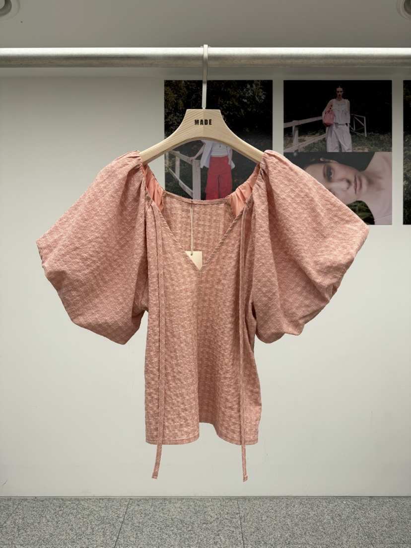 MADE-P韓國直郵女裝新款26春夏26夏季時尚推薦襯衫蕾絲衫MADE-P襯衫/蕾絲衫
