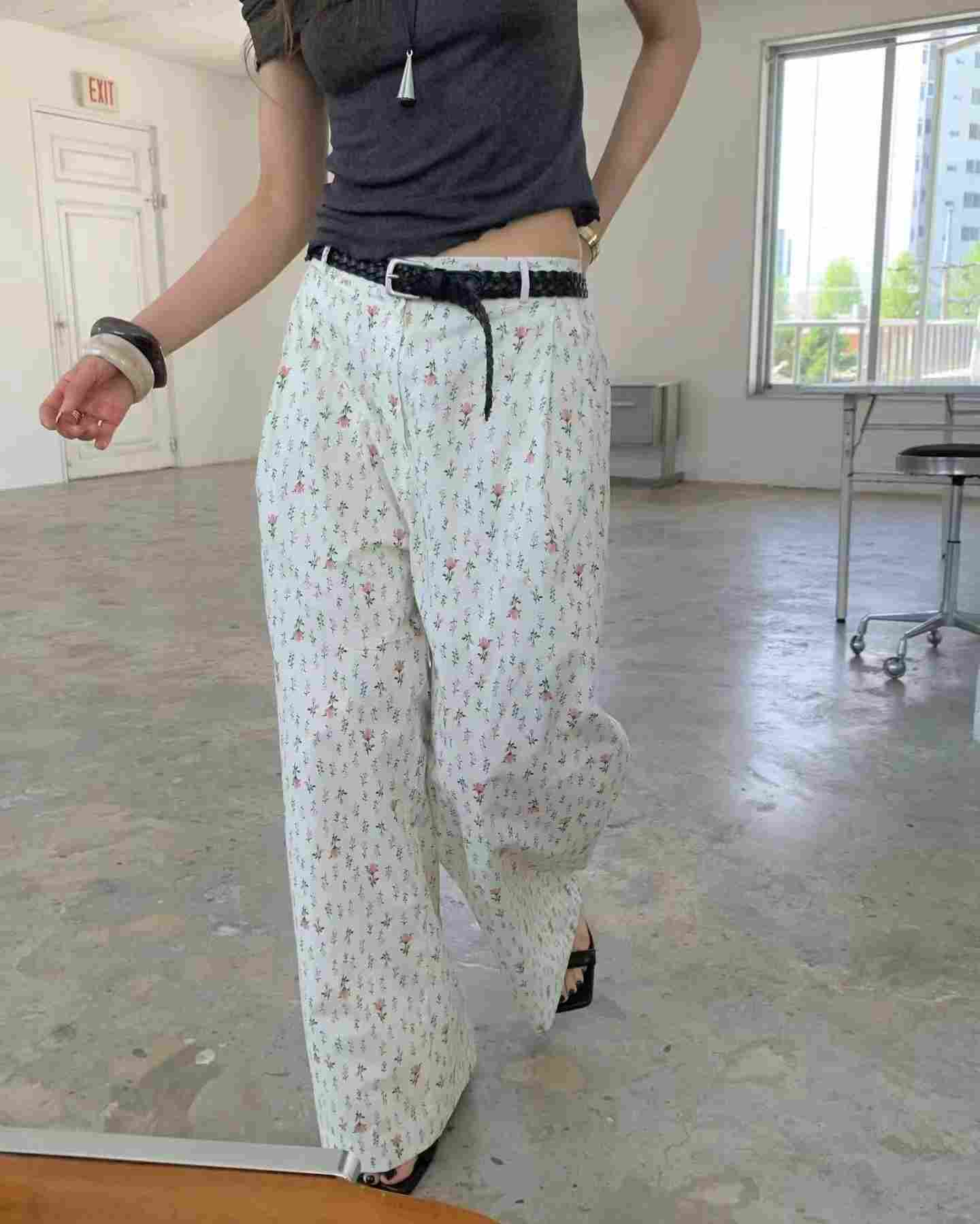 ONDA韓國東大門代購女裝新款熱賣26春夏推薦休閑褲不含腰帶ONDA休閑褲