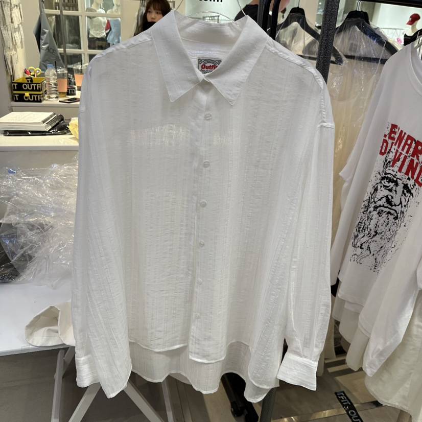 OUTFIT韓國直郵實拍女士新款休閑推薦時尚熱賣襯衫蕾絲衫SOUTFIT襯衫/蕾絲衫