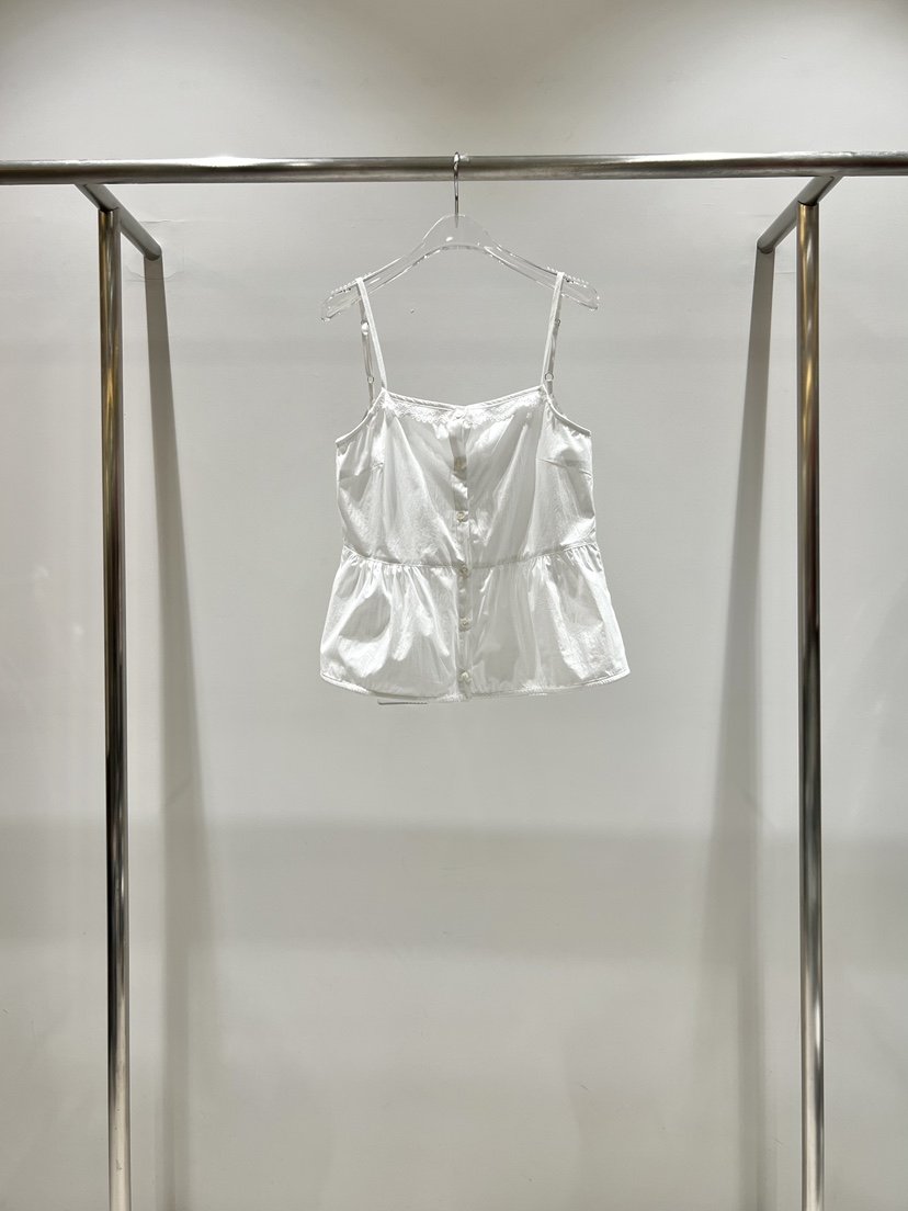 CESTLAVIE韓國東大門直郵女士新品26夏季吊帶背心褶皺無袖CESTLAVIE吊帶/背心