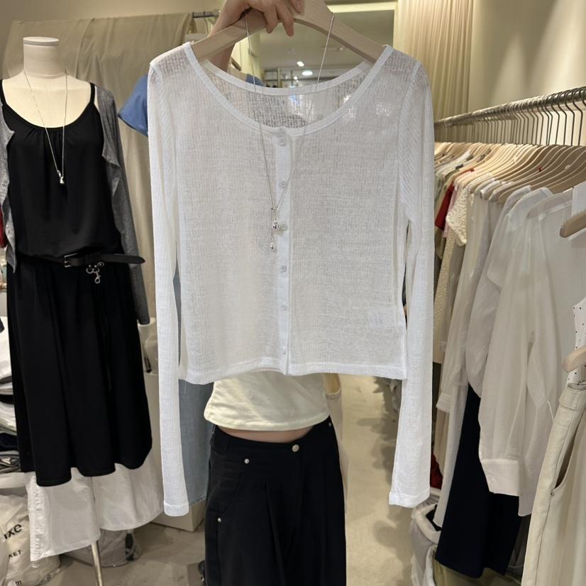 LIL韓國直郵實拍女士新品時尚休閑職業人氣26春夏長袖T恤LIL長袖T恤