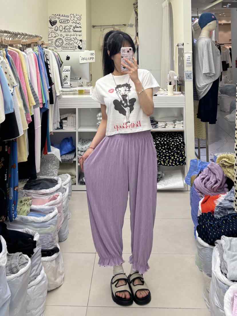 TOLL韓國代購女裝新款時尚人氣推薦26夏季熱賣職業休閑褲TOLL休閑褲