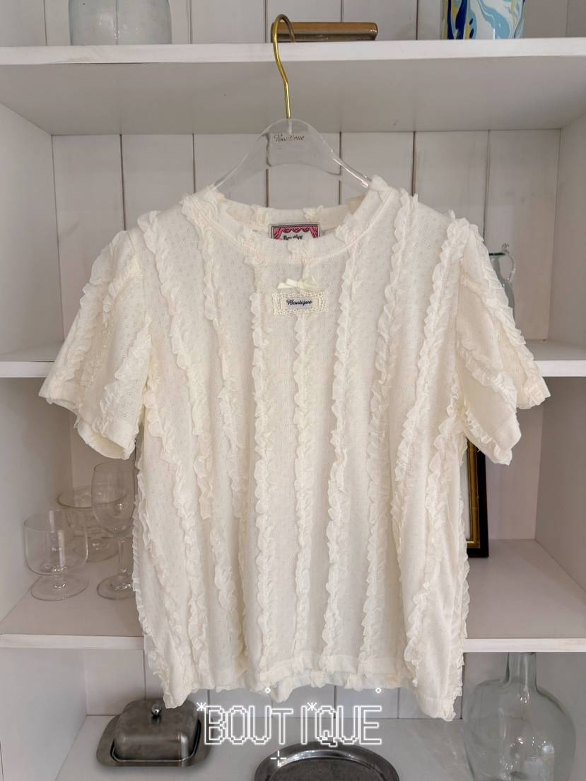 BOUTIQUE-L韓國直郵女裝新品26春夏休閑26夏季人氣推薦T恤BOUTIQUE-LT恤
