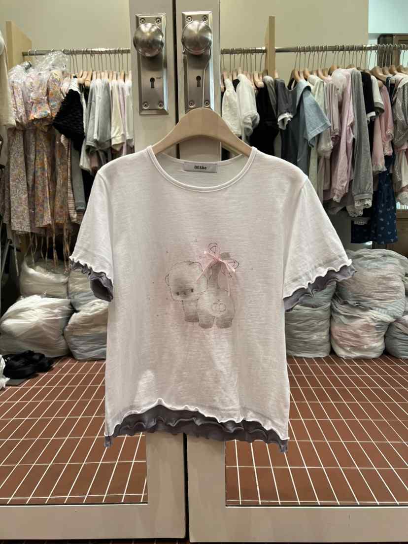 BE&amp;BE韓國直郵實拍女裝新品職業時尚人氣熱賣26夏季T恤BE&beT恤