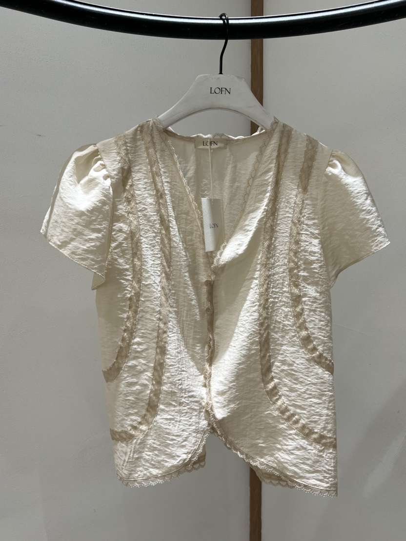 LOFN韓國東大門直郵女裝新品26春夏職業時尚休閑襯衫蕾絲衫LLOFN襯衫/蕾絲衫