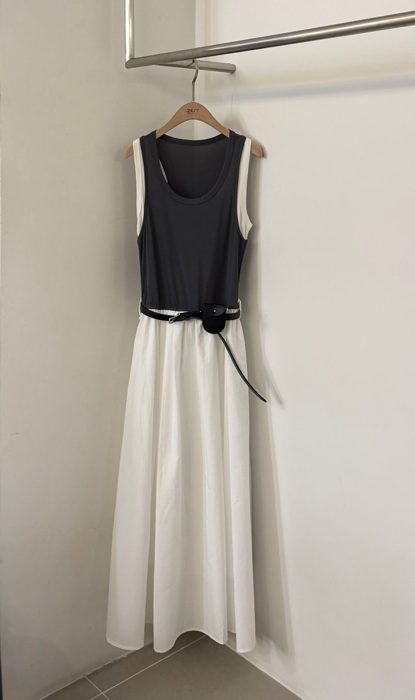 TWENTY FOUR SEVEN24-7韓國直郵實拍女士新品熱賣連衣裙不含腰帶TEWNTY FOUR SEVEN24-7連衣裙