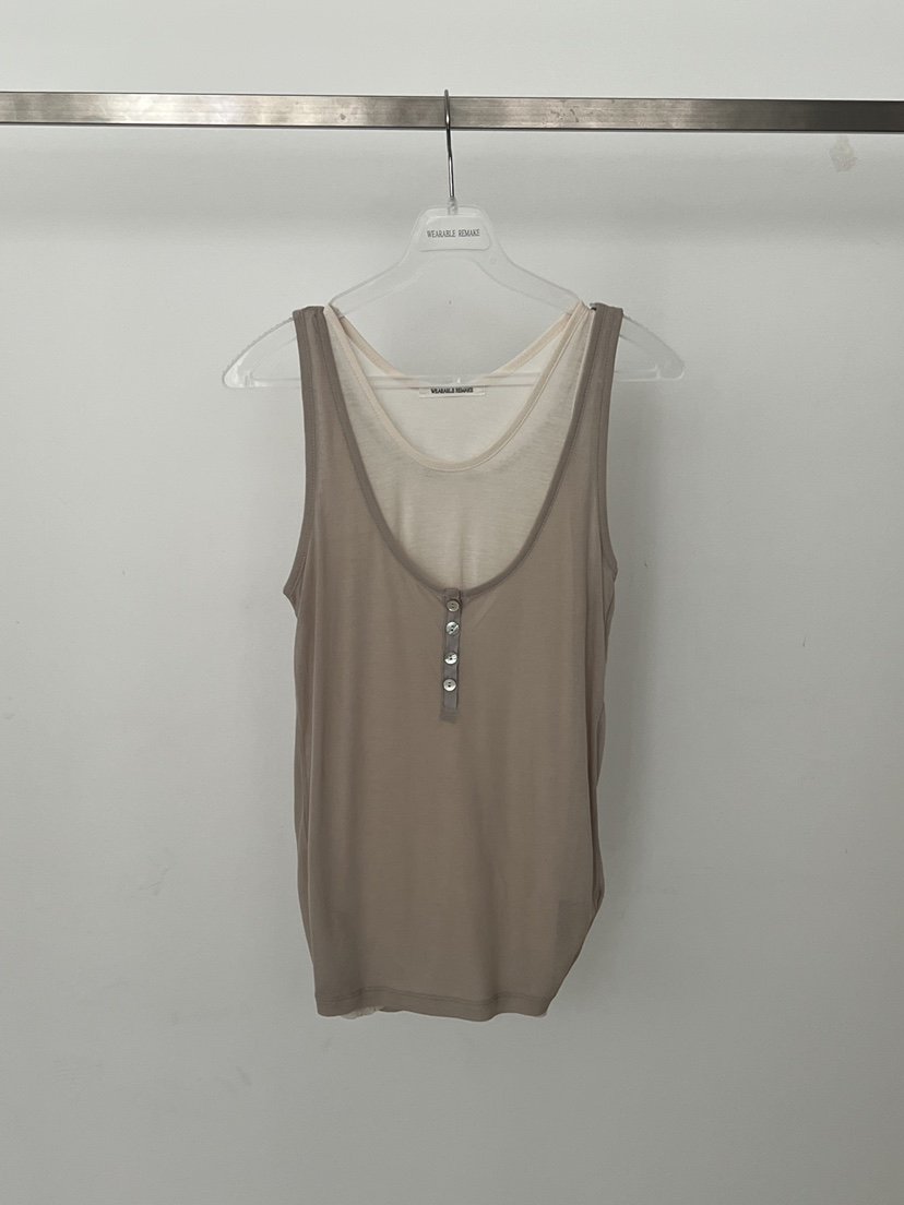 WEARABLE-L韓國東大門代購女士新品26夏季吊帶背心假兩件WEARABLE吊帶/背心