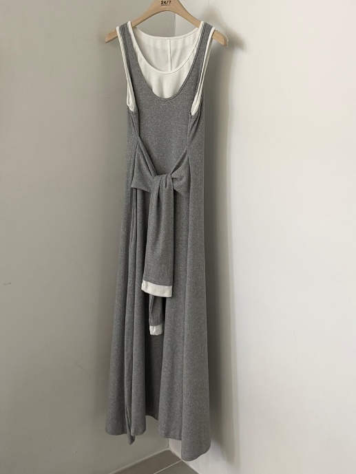 TWENTY FOUR SEVEN24-7韓國直郵實拍女士新品職業連衣裙假兩件TEWNTY FOUR SEVEN24-7連衣裙