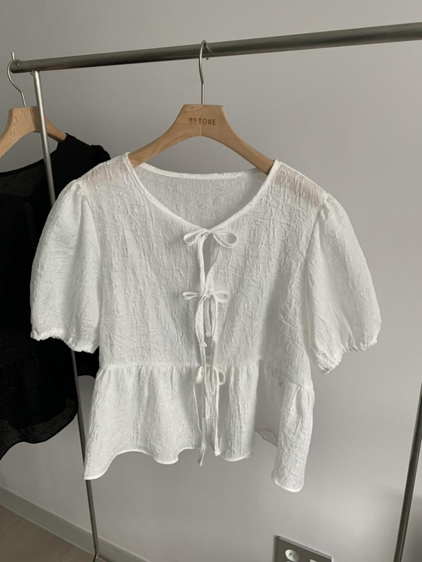 BETONE韓國東大門直郵女裝新品時尚26夏季職業襯衫蕾絲衫BETONE襯衫/蕾絲衫