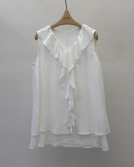 AUTUMN BEIGE-Q韓國東大門直郵女士新品休閑吊帶背心天絲褶皺A.b/AUTUMN BEIGE吊帶/背心