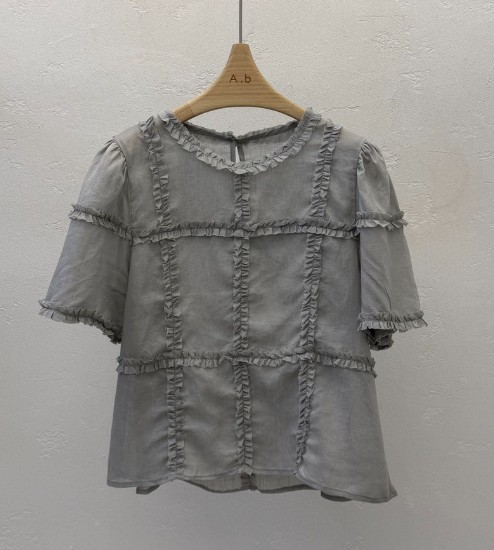 AUTUMN BEIGE-Q韓國直郵實拍女裝新品推薦熱賣襯衫蕾絲衫A.b/AUTUMN BEIGE襯衫/蕾絲衫