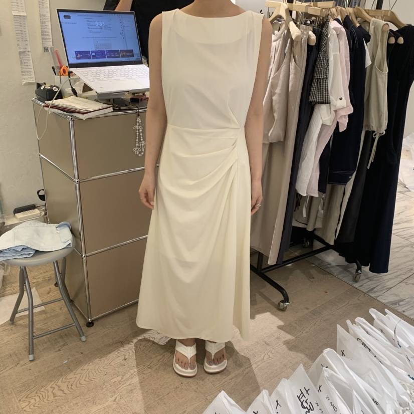 W AND J韓國代購女士新品時尚熱賣26春夏人氣休閑連衣裙W AND J連衣裙