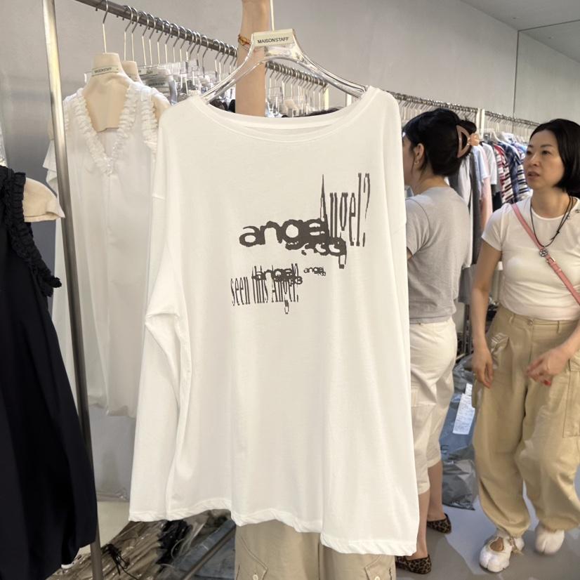 DOUBLE STANDARD/LE SMOKING/MAISONSTAFF韓國直郵女裝新品熱賣長袖T恤MAISONSTAFF長袖T恤