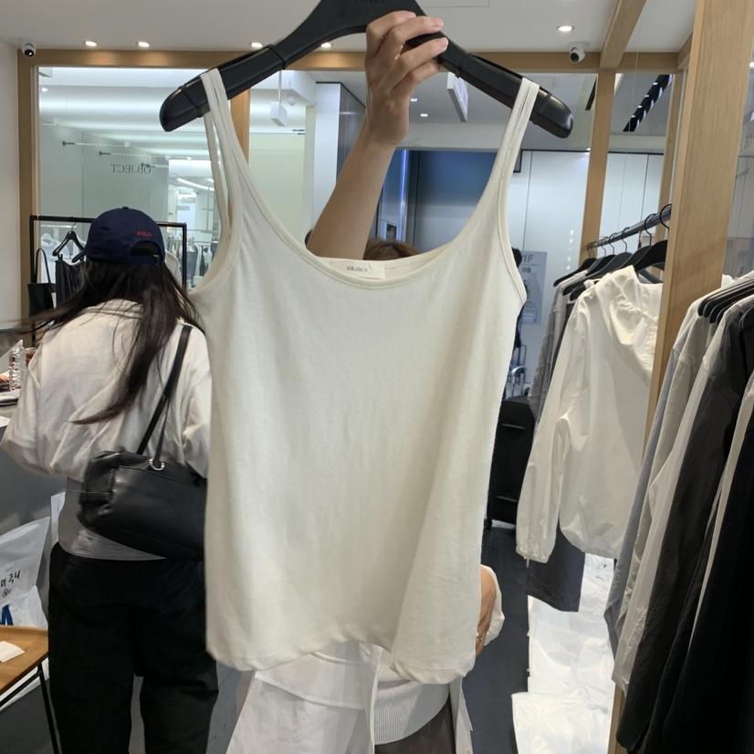 OBJECT東大門實拍韓國女裝新款26夏季人氣推薦休閑吊帶背心OBJECT吊帶/背心