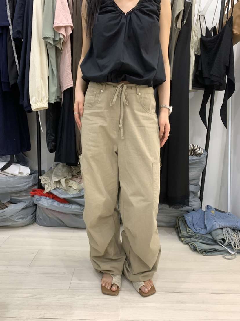 CEDARWOOD東大門實拍韓國女士新品熱賣時尚推薦休閑褲紐扣CEDAR WOOD休閑褲
