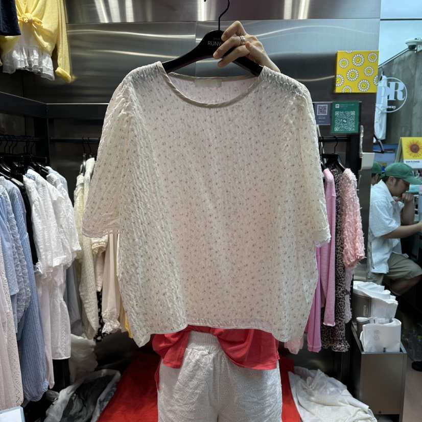 RUNWAY-런웨이韓國代購女士新款26夏季推薦26春夏襯衫蕾絲衫RUNWAY襯衫/蕾絲衫