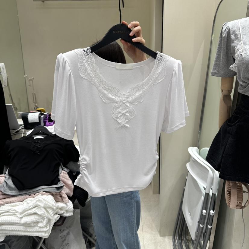 MONOPOLY韓國直郵實拍女士新品推薦職業26春夏26夏季休閑T恤MONO_POLYT恤