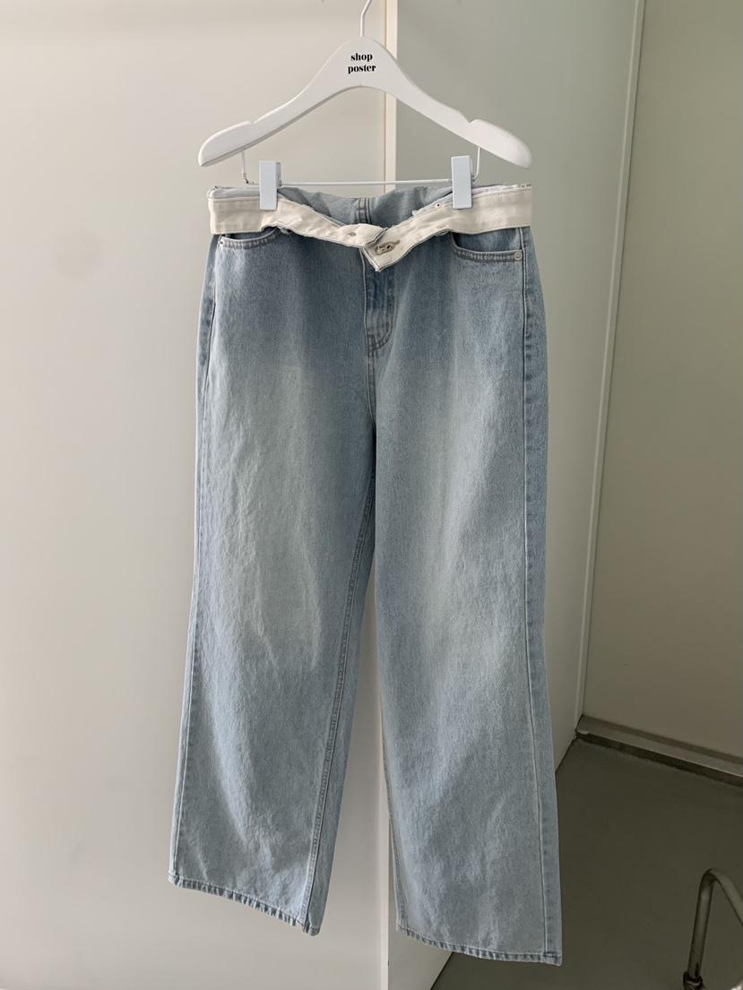 SHOP POSTER東大門實拍韓國女裝新款熱賣26夏季職業牛仔褲SHOP_POSTER牛仔褲