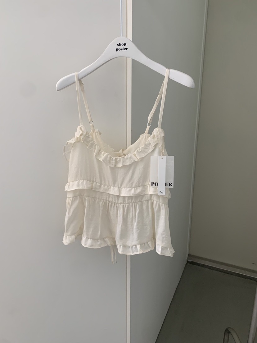 SHOP POSTER韓國直郵實拍女士新品26春夏休閑熱賣吊帶背心SHOP_POSTER吊帶/背心