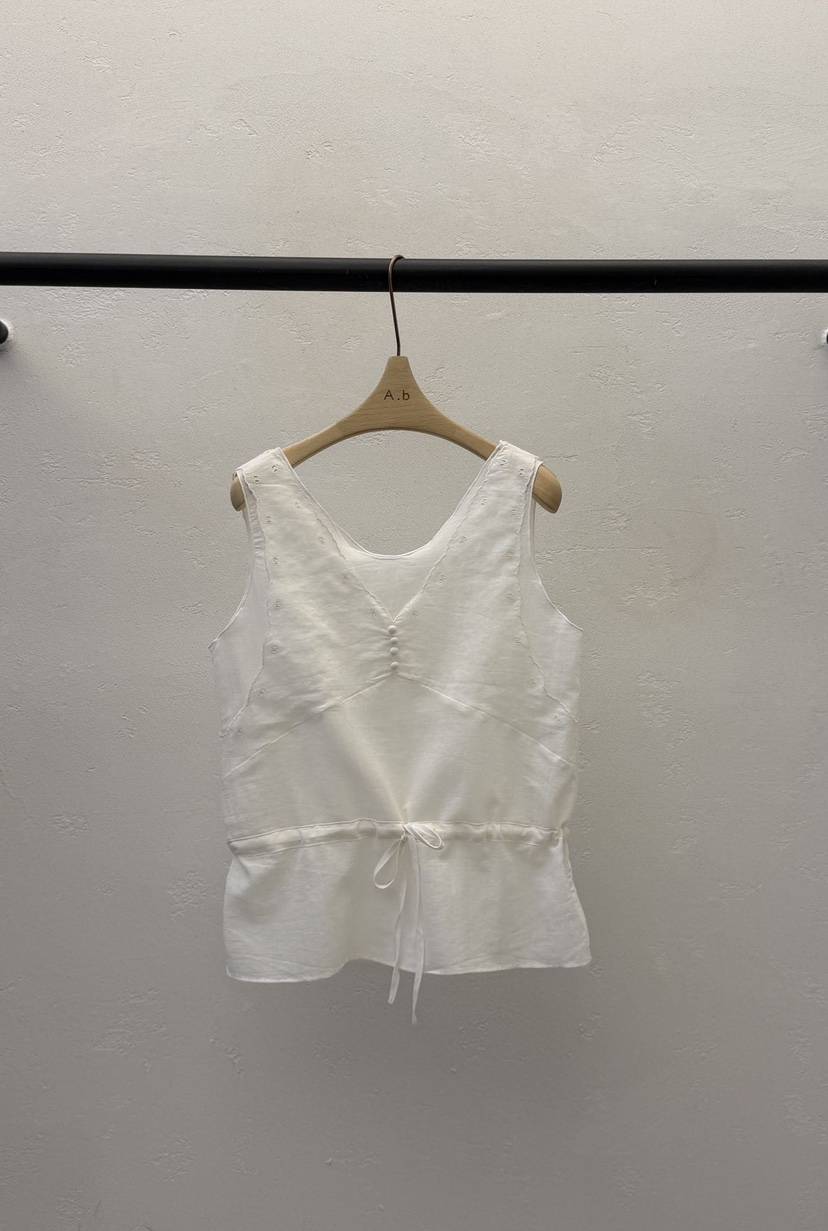AUTUMN BEIGE-Q韓國東大門代購女士新款熱賣吊帶背心紐扣背心A.b/AUTUMN BEIGE吊帶/背心