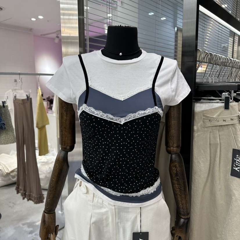 KIRKE韓國東大門直郵女裝新品26春夏時尚26夏季休閑套裝圓點KIRKE套裝