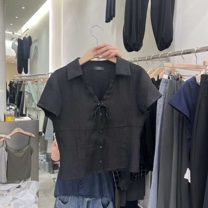 TAKE YOUE TIME韓國直郵女裝新品人氣推薦休閑襯衫蕾絲衫LTAKE YOUE TIME襯衫/蕾絲衫