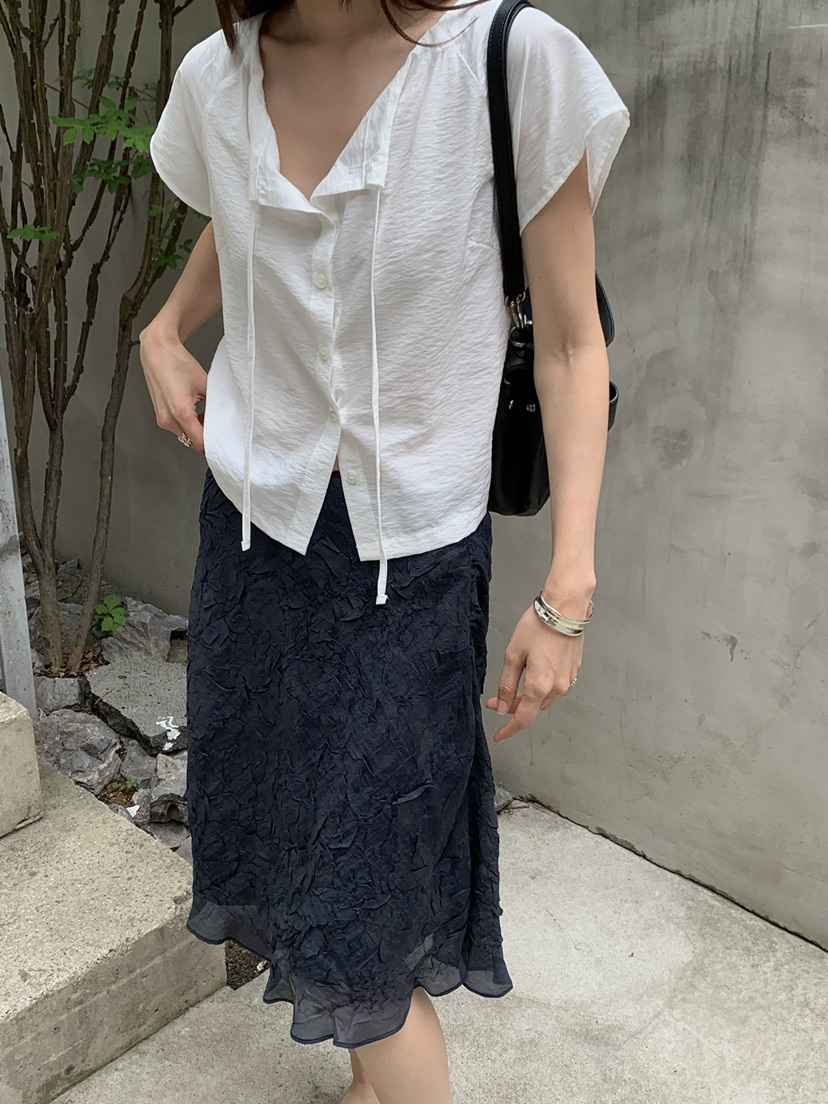 B_GARDER韓國東大門代購女士新款時尚26夏季26春夏襯衫蕾絲衫B.GARDER襯衫/蕾絲衫