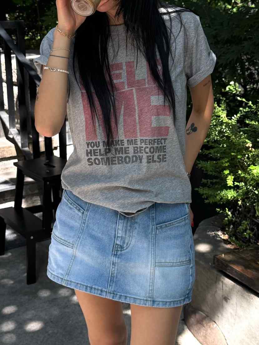 TOPDRESSING韓國代購女士新款熱賣26夏季職業休閑T恤染色TOPDRESSINGT恤