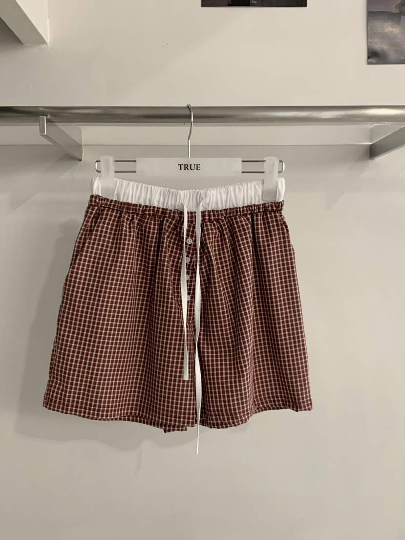 TRUE韓國東大門直郵女士新品休閑26春夏人氣職業26夏季短褲TRUE短褲