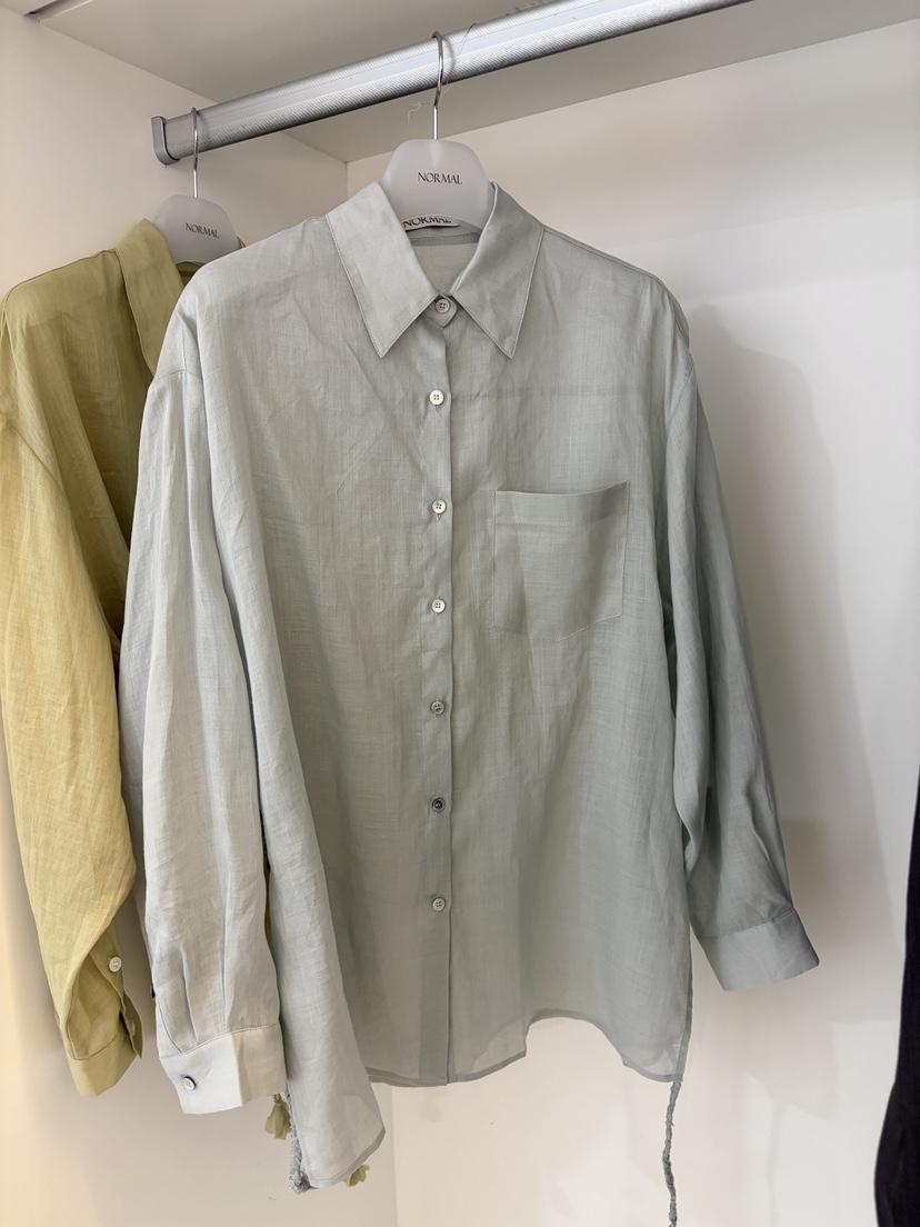 NORMAL韓國東大門代購女士新品推薦26夏季襯衫蕾絲衫含腰繩NORMAL襯衫/蕾絲衫