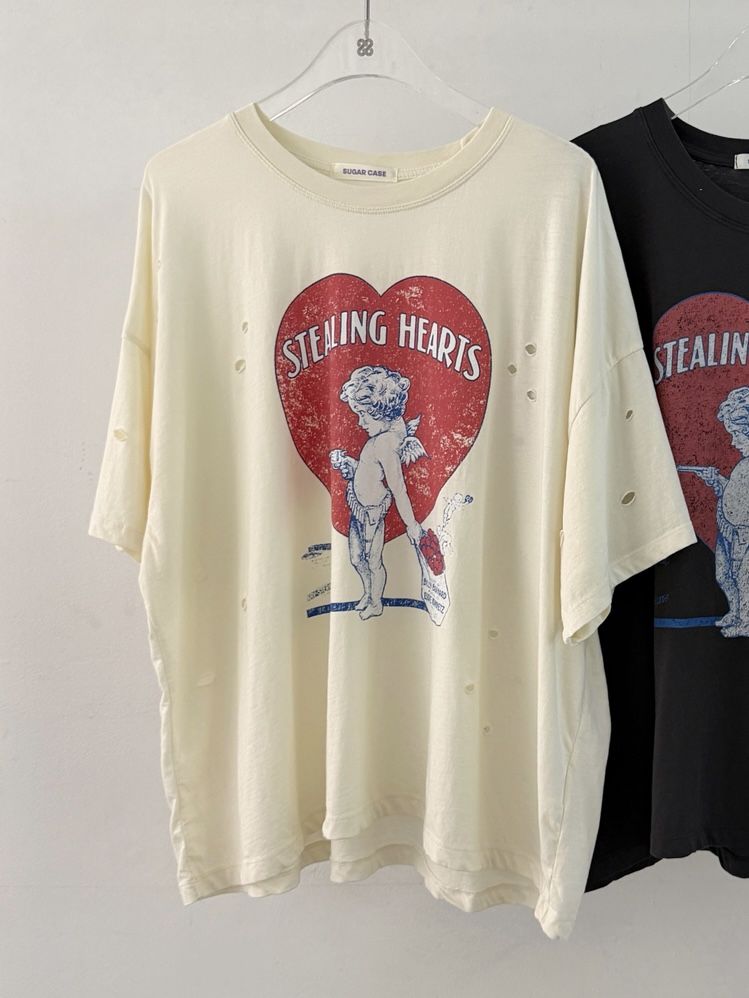 MORAN/MOSCO/SUGAR CASE韓國東大門代購女士新品推薦T恤復古SMORAN/MOSCO/SUGAR CASET恤