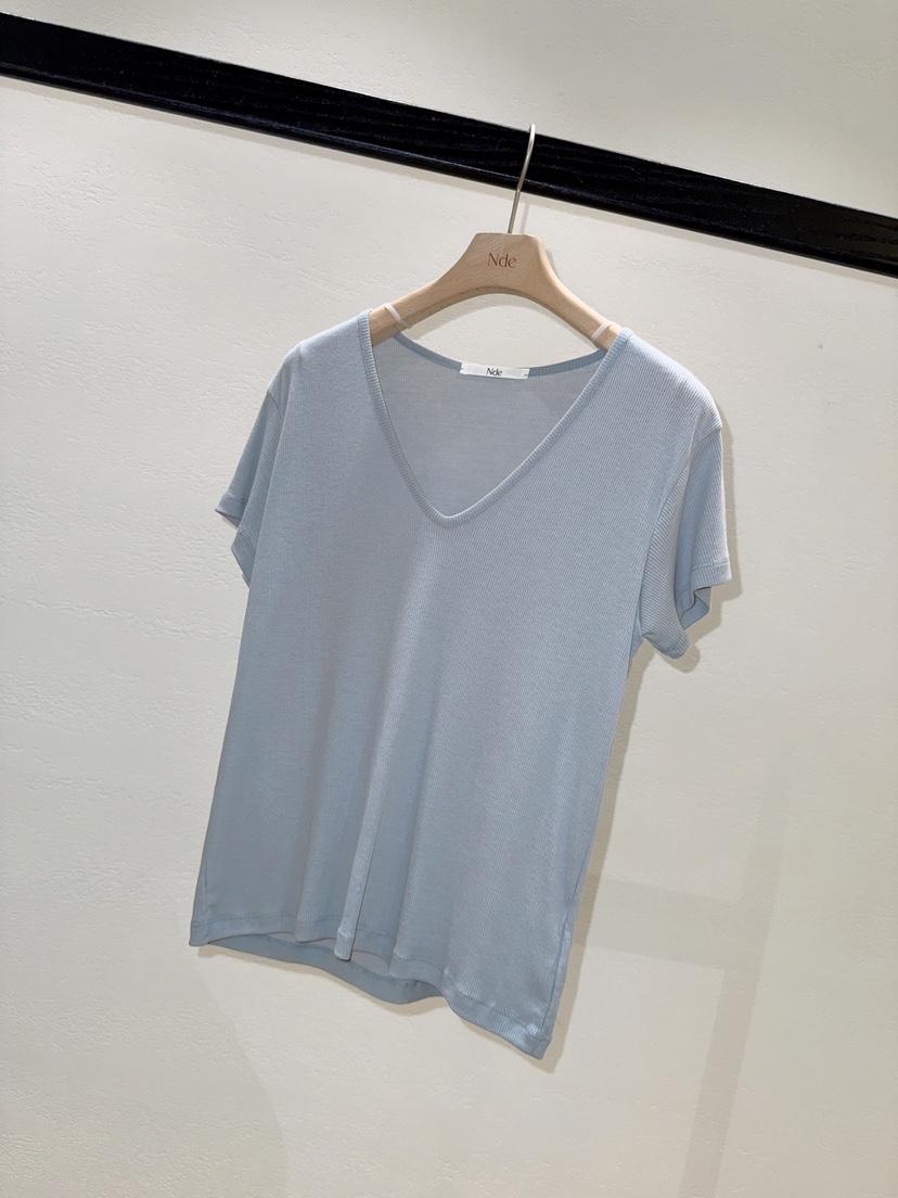 NDE韓國直郵女裝新品26夏季熱賣職業26春夏時尚推薦休閑T恤BOHEME_NDET恤