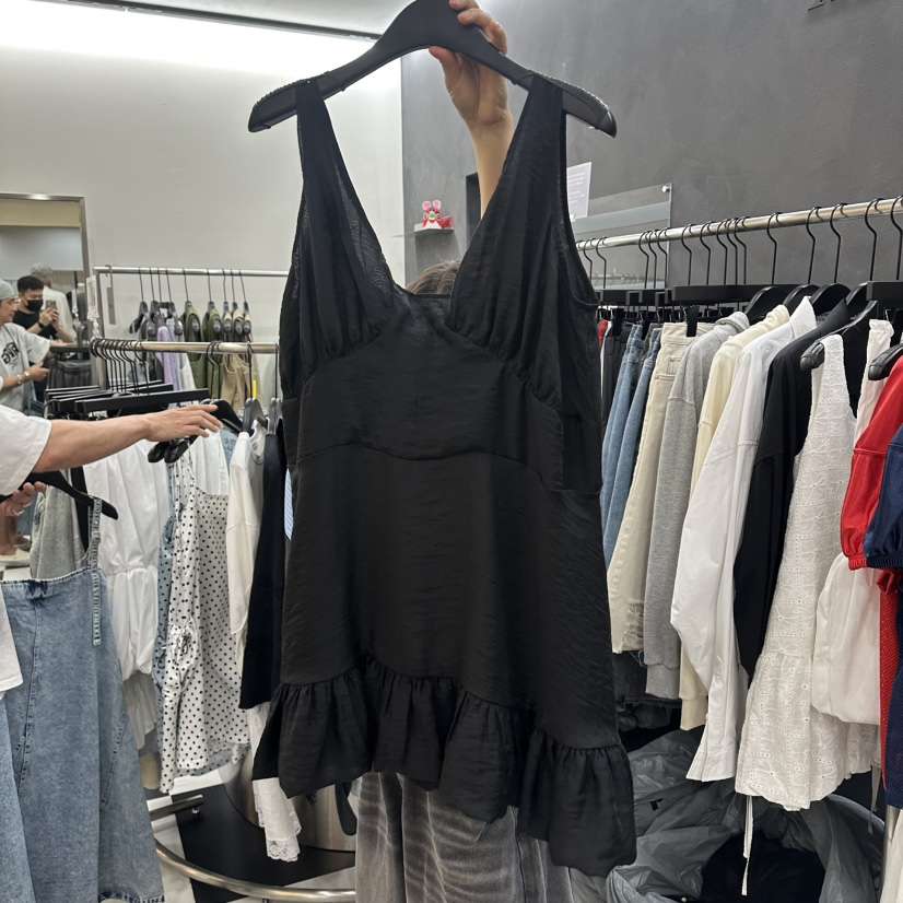 LADYBLACK/THE BLACK韓國東大門代購女士新品推薦連衣裙褶皺SLADYBLACK/THE BLACK連衣裙